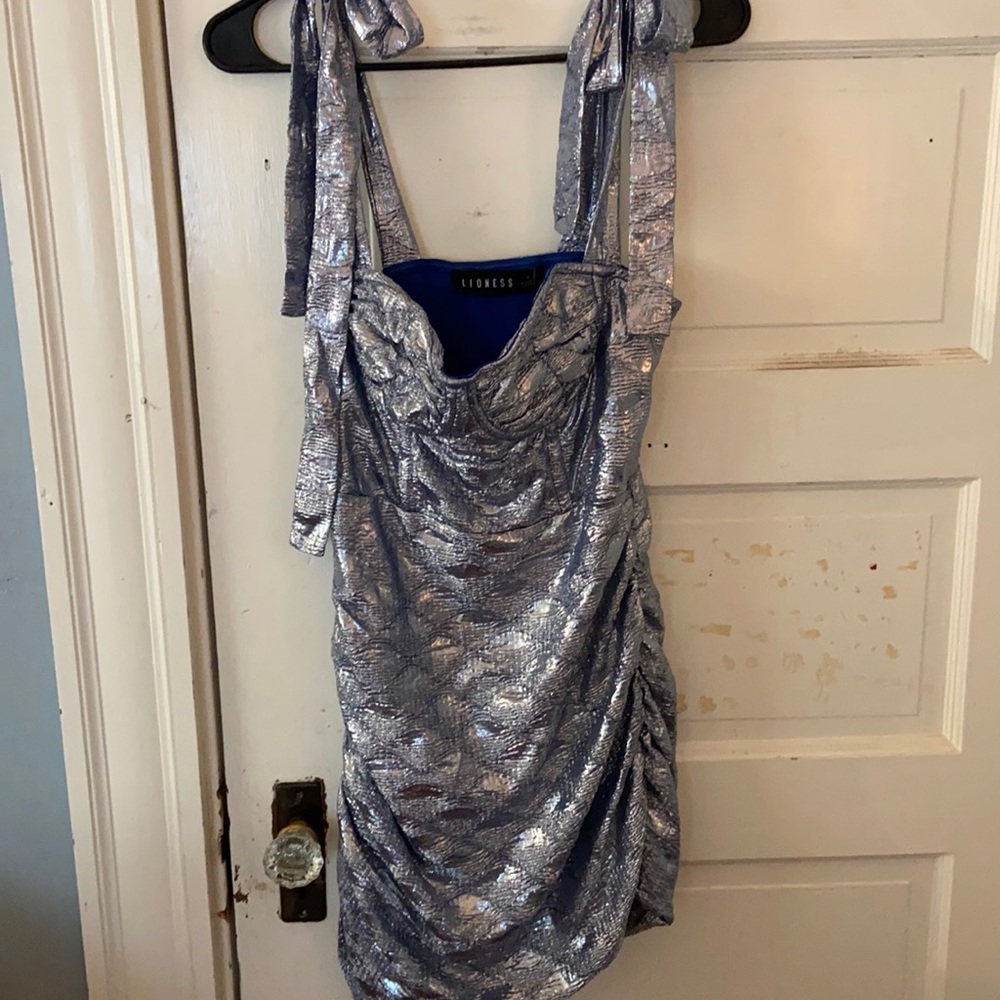 Fun blue and silver dress